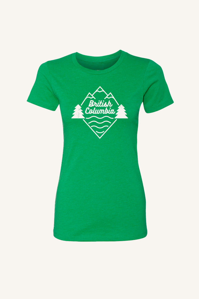 Beautiful British Columbia T-shirt - Womens - Ole Originals Clothing Co.