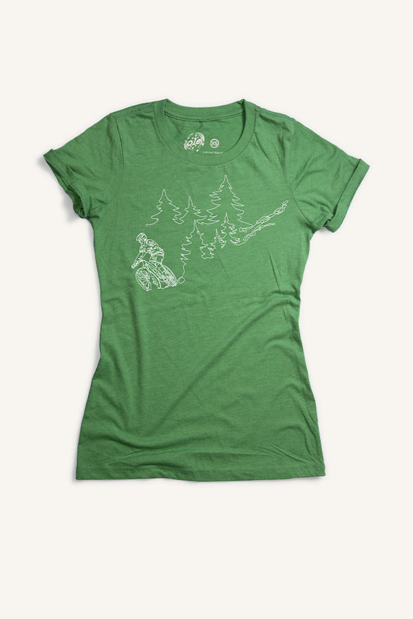One Line Mountain Bike T-shirt (Womens)