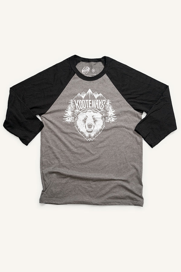 Kootenay Bear Baseball Shirt (Unisex) - Ole Originals Clothing Co.