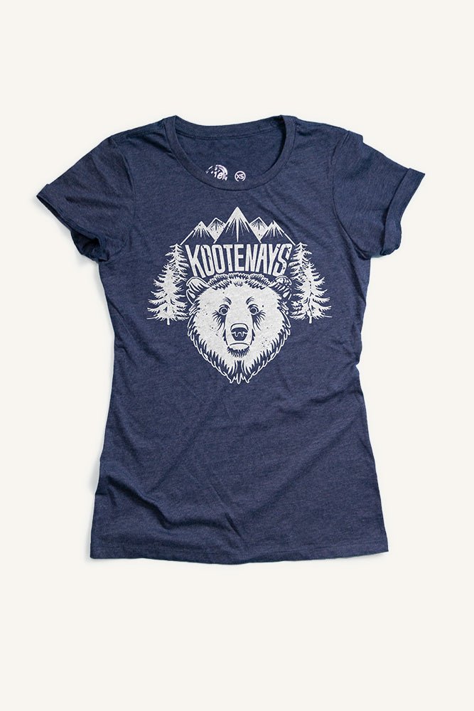 Kootenays Bear T-shirt - Womens - Ole Originals Clothing Co.
