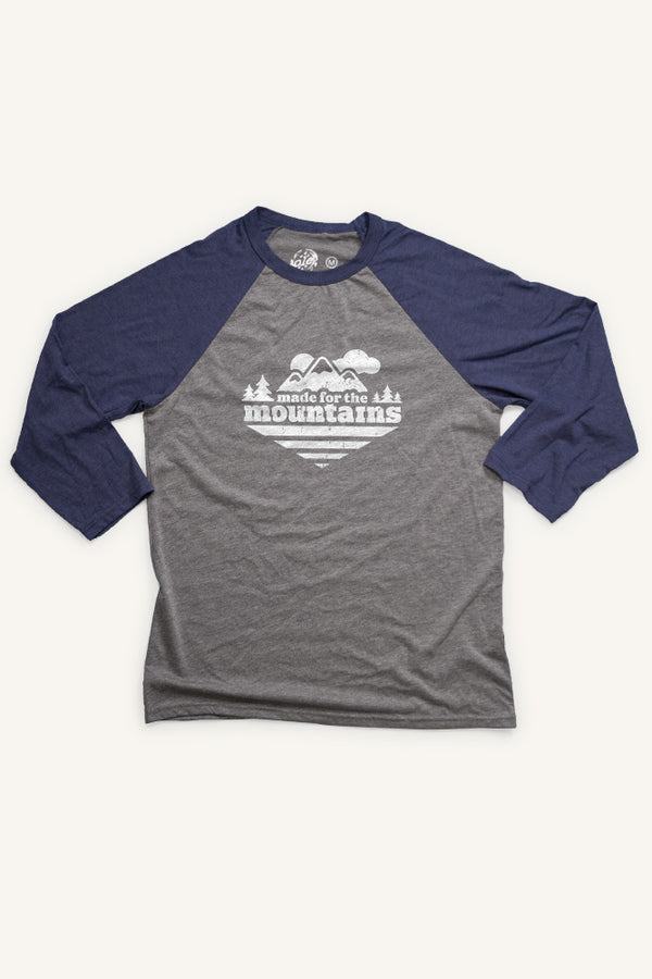 Made For The Mountains Baseball Shirt (Unisex) - Ole Originals Clothing Co.