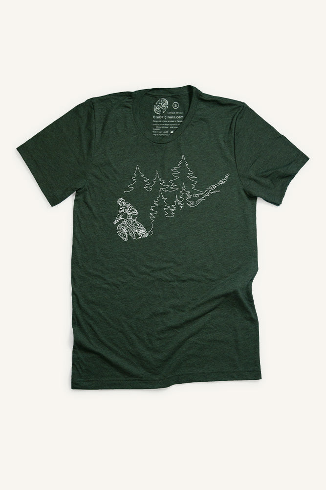One Line Mountain Bike T-shirt (Mens)