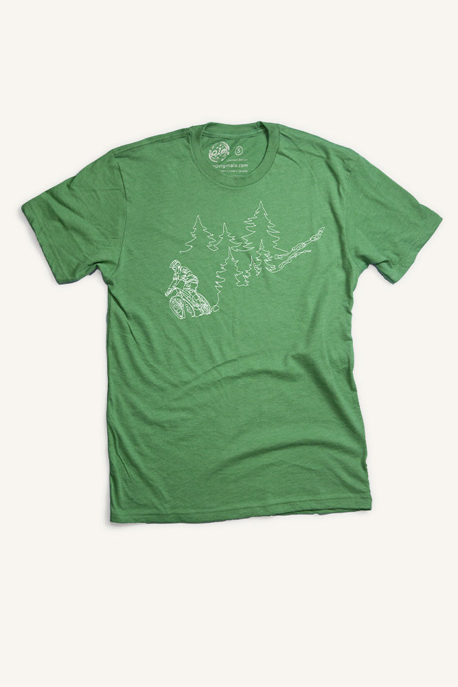 One Line Mountain Bike T-shirt (Mens)