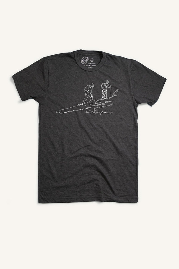 One Line Hikers Explore More T-shirt (Mens)