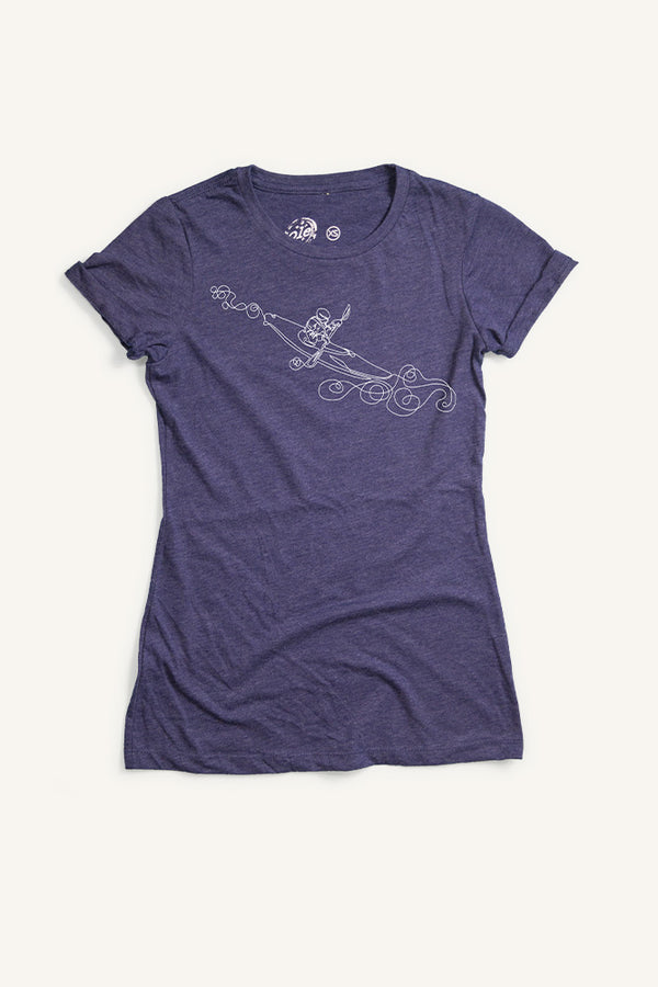 One Line Kayak T-shirt (Womens)