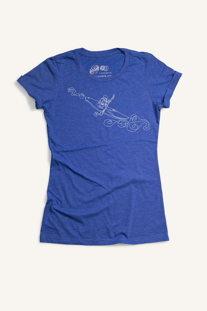 One Line Kayak T-shirt (Womens)