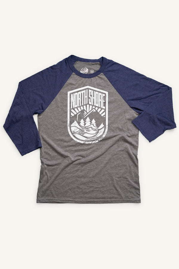 North Shore Crest Baseball Shirt (Unisex) - Ole Originals Clothing Co.