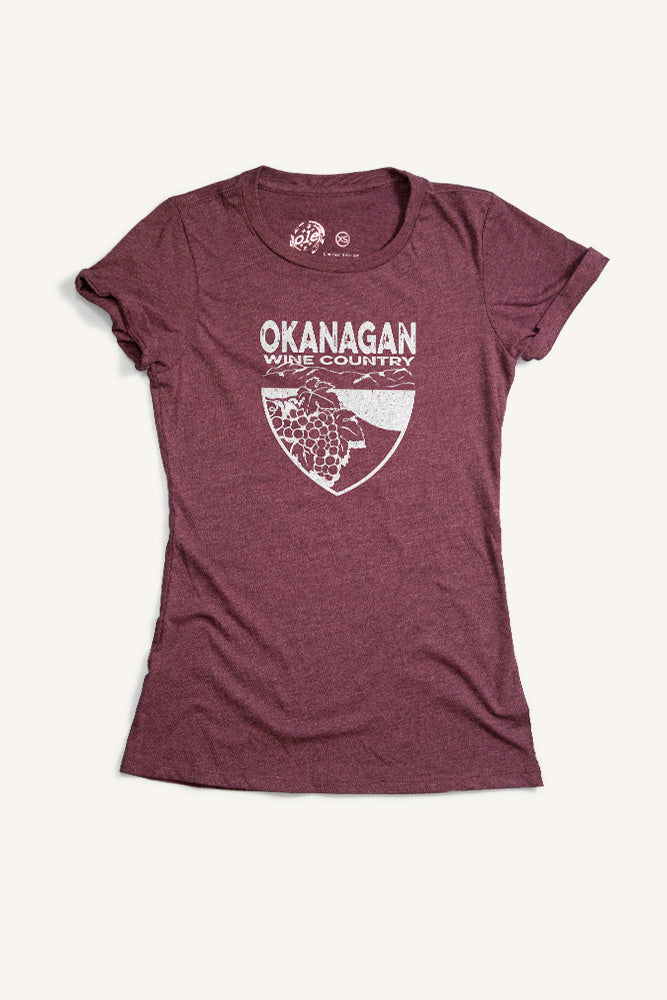Okanagan Wine Country T-shirt - Womens - Ole Originals Clothing Co.