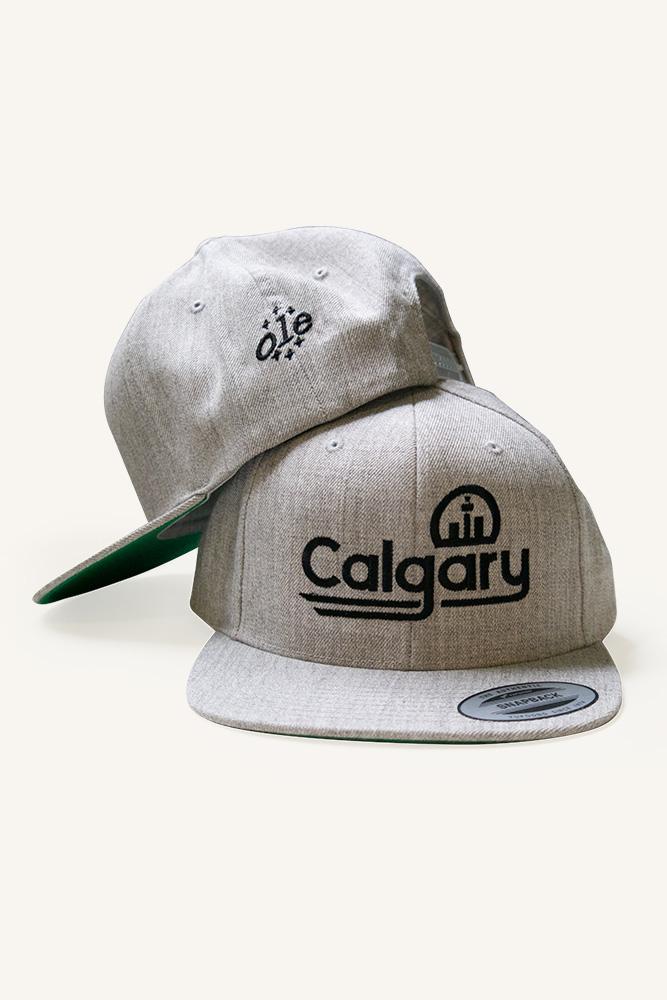Retro Calgary Snapback Cap